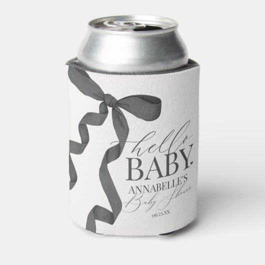 ブラックコケット ボウ ガール ベビーシャワー デザート フェイバーズ 缶クーラー (缶裏面)