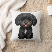 ブラックコッカプー クッション (ブランケット)