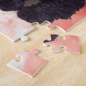 ブラックコッカースパニエル犬ワンピーアビー ジグソーパズル (側面)