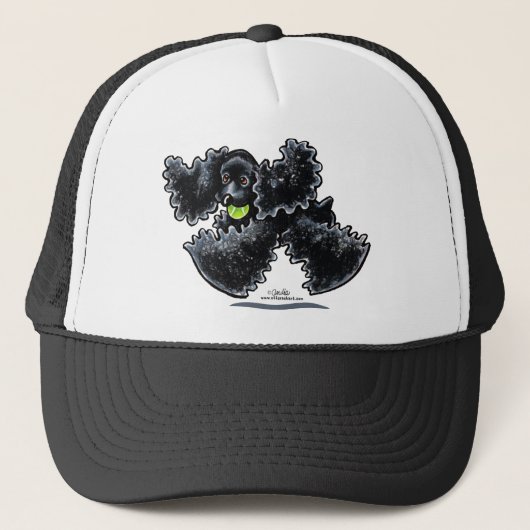 ブラックコッカースパニエル犬遊 キャップ (正面)