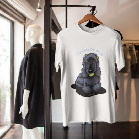 ブラックコッカースパニエル犬Tシャツ Tシャツ