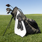 ブラックコックパポ ゴルフタオル (グリーン)