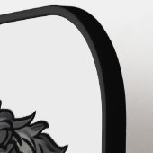 ブラックコックパポ ピックルボールラケット (左詳細)