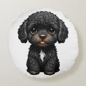 ブラックコックパポ ラウンドクッション (裏面)