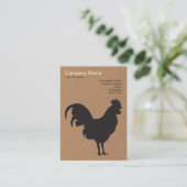 ブラックコックレル – 段ボールボックス 名刺 (スタンド正面)