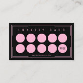 ブラックコットンキャンディプロフェッショナルフォーマル追加ロゴ ロイヤリティカード (正面)