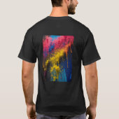 ブラックコットンプリントtシャツ tシャツ (裏面)