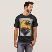 ブラックコットンtシャツ tシャツ (正面フル)