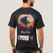 ブラックコットンtシャツ tシャツ (裏面)