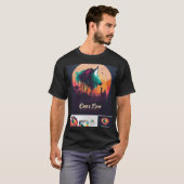 ブラックコットンtシャツ tシャツ (正面フル)