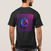 ブラックコットンtシャツ tシャツ (裏面)