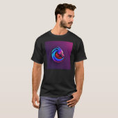 ブラックコットンtシャツ tシャツ (正面フル)