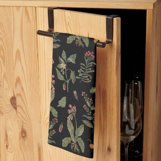 ブラックコテージコアハーブ キッチンタオル (三つ折り)