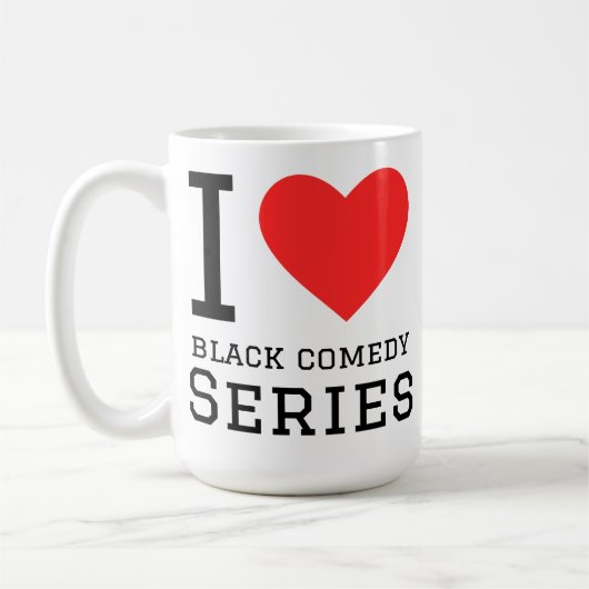 ブラックコメディシリーズが好き コーヒーマグカップ (左)