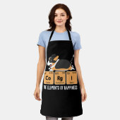 ブラックコルギハピネスの要素Pediotric Ta エプロン (着用した状態)