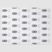 ブラックコルセットランジェリー専門店ロゴティッシュペーパー 薄葉紙 (正面)