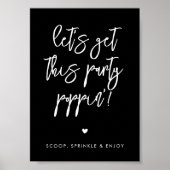 ブラックコンテンポラリーこのパーティーポップピンを手に入れよう ポスター (正面)