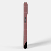 ブラックコンピンクの音楽ノートパーソナライズされた Case-Mate iPhoneケース (裏面 / 右)