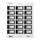 ブラックコンポジションノートブック ラベル (フルシート)