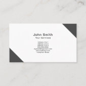 ブラックコーナー、ミニマリスト 名刺 (正面)
