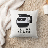 ブラックコーヒーおもしろいポットパン クッション (ブランケット)