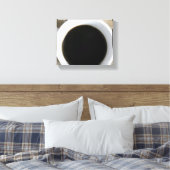 ブラックコーヒーのカップに白いマグカップの上に8x10 キャンバスプリント (インサイチュ (寝室))