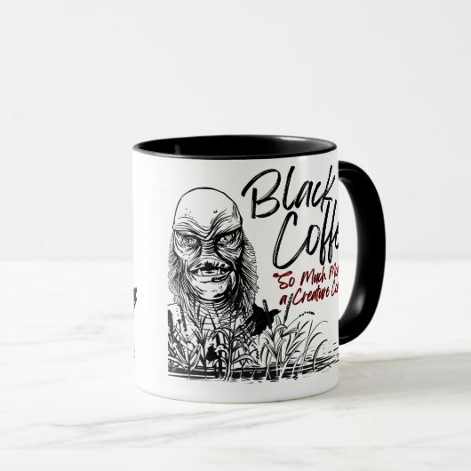 ブラックコーヒーは生き物心地よい以上だ！ マグカップ (正面右)