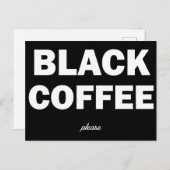 ブラックコーヒーをお願い ポストカード (正面/裏面)
