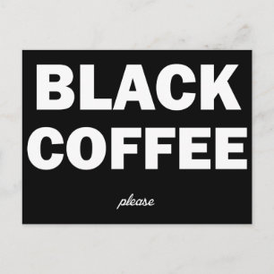 ブラックコーヒーをお願い ポストカード