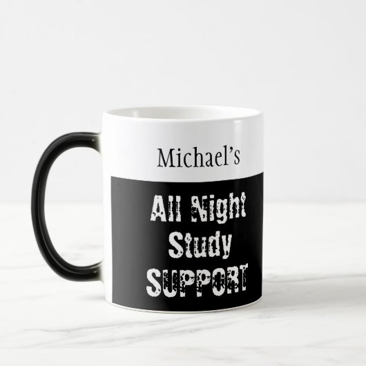 ブラックコーヒーオールナイト勉強サポート モーフィングマグカップ (左)