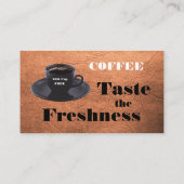 ブラックコーヒーカップパンチカードフリーカップロイヤリティカード ロイヤリティカード (裏面)