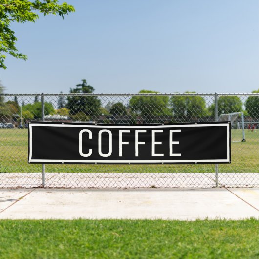 ブラックコーヒーバナー 横断幕 (インサイチュ)