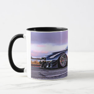 ブラックコーヒーマグに2トーンファンタジースポーツカー マグカップ
