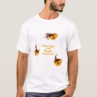 ブラックコーヒー思考の友 ブックラバー Tシャツ