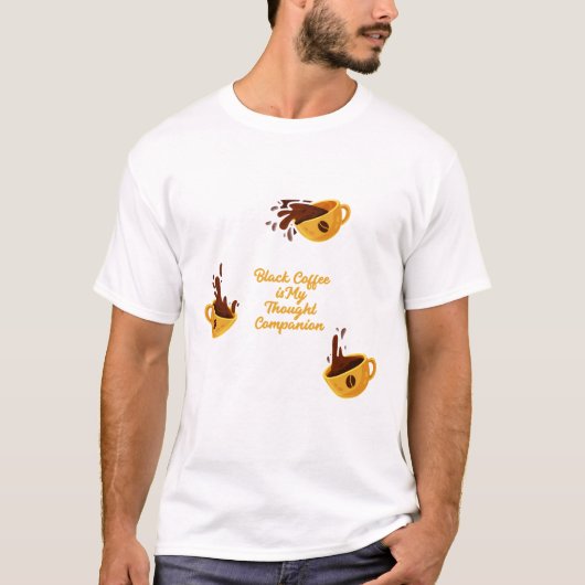 ブラックコーヒー思考の友 ブックラバー Tシャツ (正面)