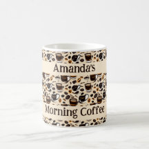 ブラックコーヒー油絵を描パターンパーソナライズされた