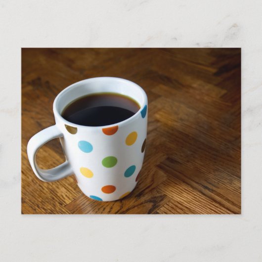 ブラックコーヒー4 ポストカード (正面)