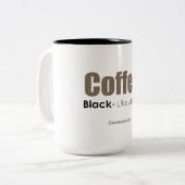 ブラックコーヒー ツートーンマグカップ (正面左)