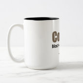 ブラックコーヒー ツートーンマグカップ (左)