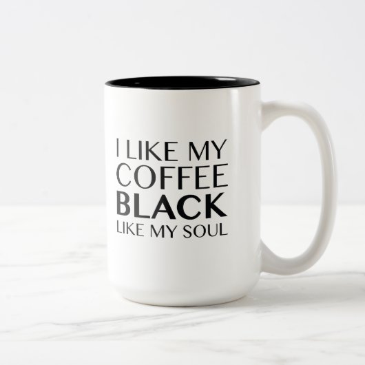 ブラックコーヒー ツートーンマグカップ (右)
