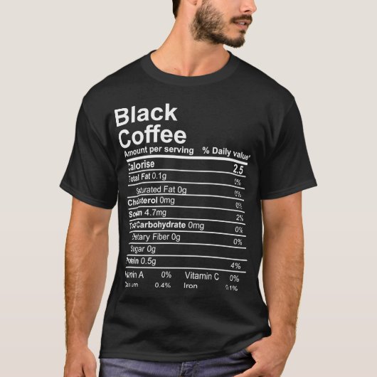 ブラックコーヒー Tシャツ (正面)