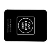 ブラックコーポレートマグネット | カスタムプロフェッショナル マグネット (横)
