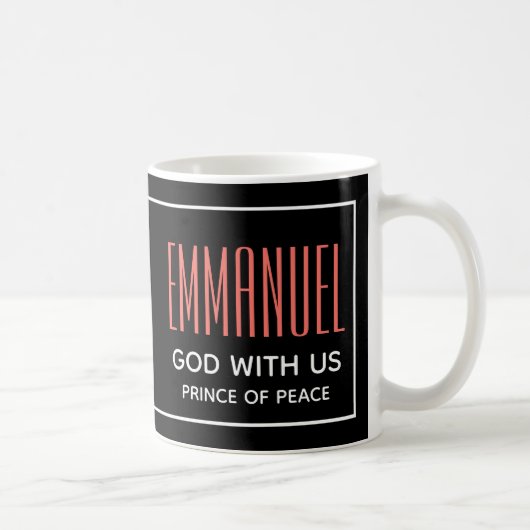 ブラックコーラルEMMANUEL God With Us Chrimas コーヒーマグカップ (右)