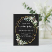 ブラックコーンパイン金ゴールドクリスマスパーティの招待状 (スタンド正面)