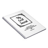 ブラックコー華美ナー縁どズ悲嘆ジャーナル ノートブック (右側)