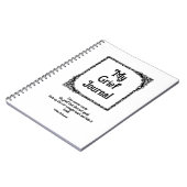 ブラックコー華美ナー縁どズ悲嘆ジャーナル ノートブック (左側)