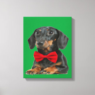 ブラックコ縁どリーパピー キャンバスプリント