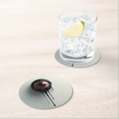 ブラックゴコースターの不気味な眼球 ラウンドペーパーコースター (インサイチュ)