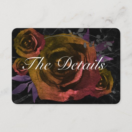 ブラックゴシッククリムゾンバラ結婚ズ詳細 招待状 (正面)