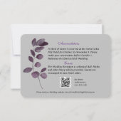 ブラックゴシッククリムゾンバラ結婚ズ詳細 招待状 (裏面)